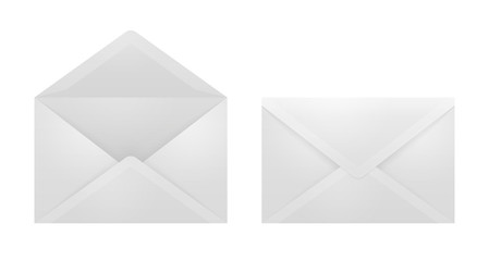 Open and closed envelopes.