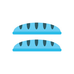 French bread blue color