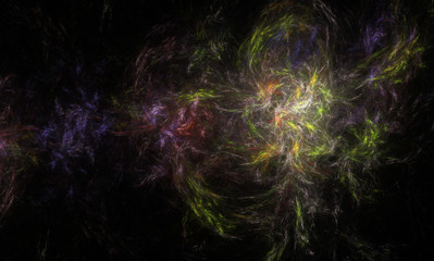 Abstract wavy background - computer-generated pale image. Fracta