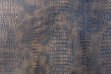Violet spotted crocodile leather background