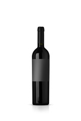 mockup bottiglia vino rosso