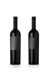 mockup bottiglia vino rosso