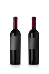 mockup bottiglia vino rosso