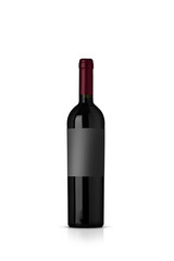 mockup bottiglia vino rosso