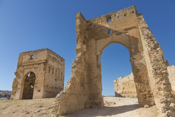 Merinid ruins of tombs in Fez, Morocco