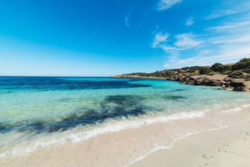 Cala Granu on a clear day