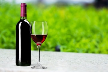 Wine bottle.