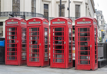 London Telephone Red Cabins