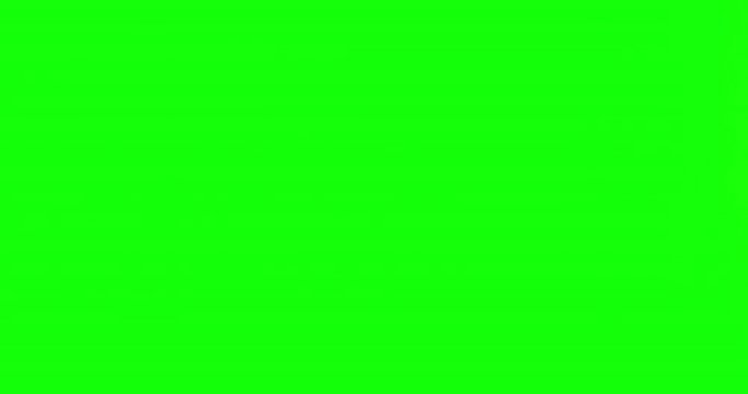 Single hand letting fall something against green background