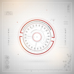 Naklejka premium Futuristic graphic user interface