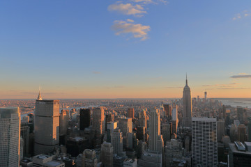 ニューヨーク　マンハッタン　俯瞰　エンパイアステートビル