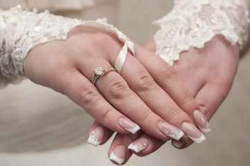 Bride's hands