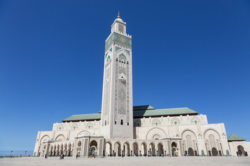 Hassan II mosque in Casablanca, Morocco. 