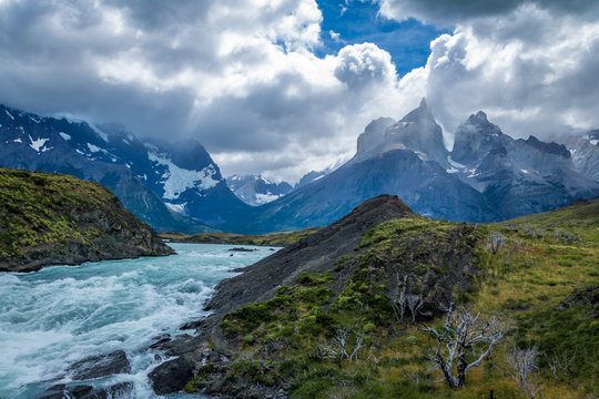 River in Torres del Paine National Park, Patagonia, Chile