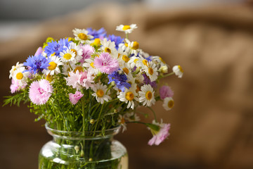 Wildflower bouquet, closeup