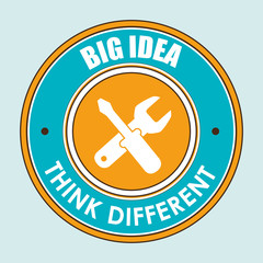 think different isolated icon design, vector illustration  graphic 