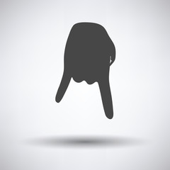 Baseball catcher gesture icon