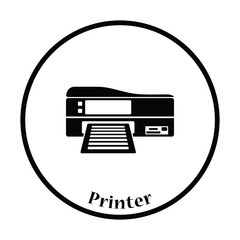 Printer icon Vector illustration