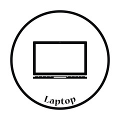Laptop icon Vector illustration