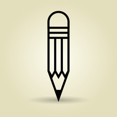 symbol of pencil isolated icon design, vector illustration  graphic 