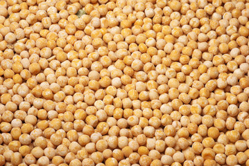 Yellow peas as a background
