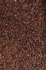 Crushed cocoa beans as a background