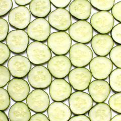 Sliced cucumber background - 115674680