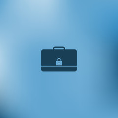 Icon of secured briefcase