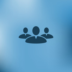 Add new user account flat icon for apps