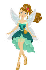 Fototapeta na wymiar Teen Girl Fairy