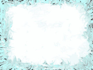 Fototapeta na wymiar Fundo de fumaça branca em quadro de borda azul