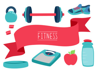 Fitness Ribbon Elements