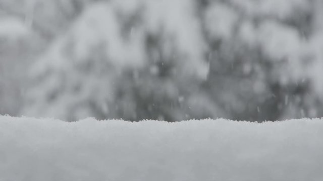 Heavy snowing