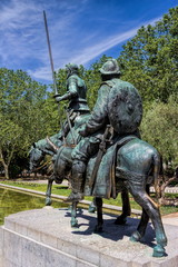 Naklejka premium Madrid, Don Quixote und Sancho Panza