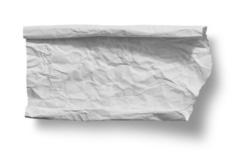 white torn paper isolated over white background with clipping path.