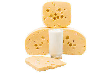 a large piece of cheese