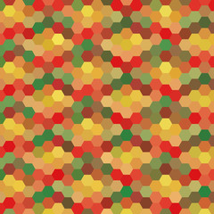 Abstract colorful background of hexagons