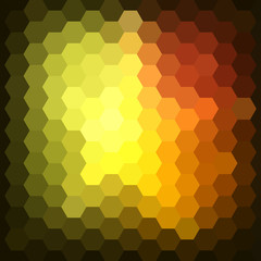 Abstract colorful background of hexagons