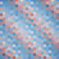 Abstract colorful background of hexagons