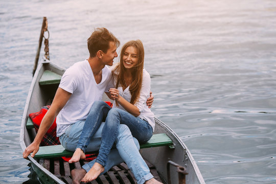 Couple In Boat