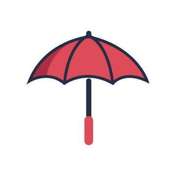 Umbrella logo symbol rainy season vector