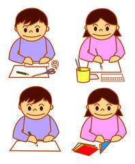 子ども　図画工作
