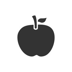 Icono de una manzana sobre fondo blanco