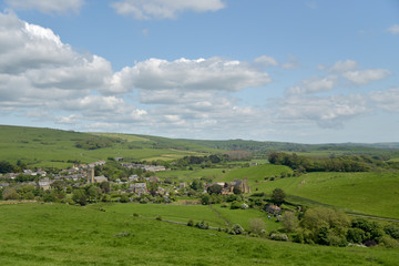 Fototapeta na wymiar View over Abbotsbury village in Dorset