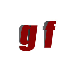 gf logo initial red and shadow