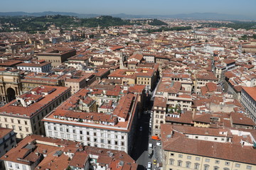 Obraz premium View of Florence from Giotto's Campanile, Tuscany Italy