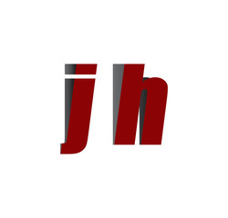 jh logo initial red and shadow