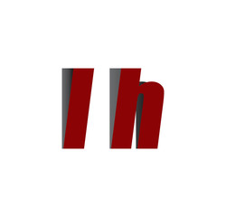 lh logo initial red and shadow
