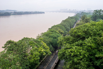 Fototapeta premium old city wall of Ganzhou