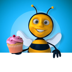 Naklejka premium Fun bee